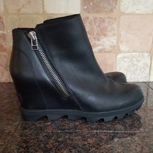 SOREL Joan of Arc Wedge Bootie 8 Black